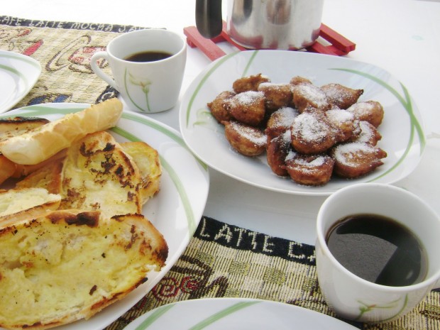 Receita de bolinho de chuva do site Laura Vegan (Reprodução)